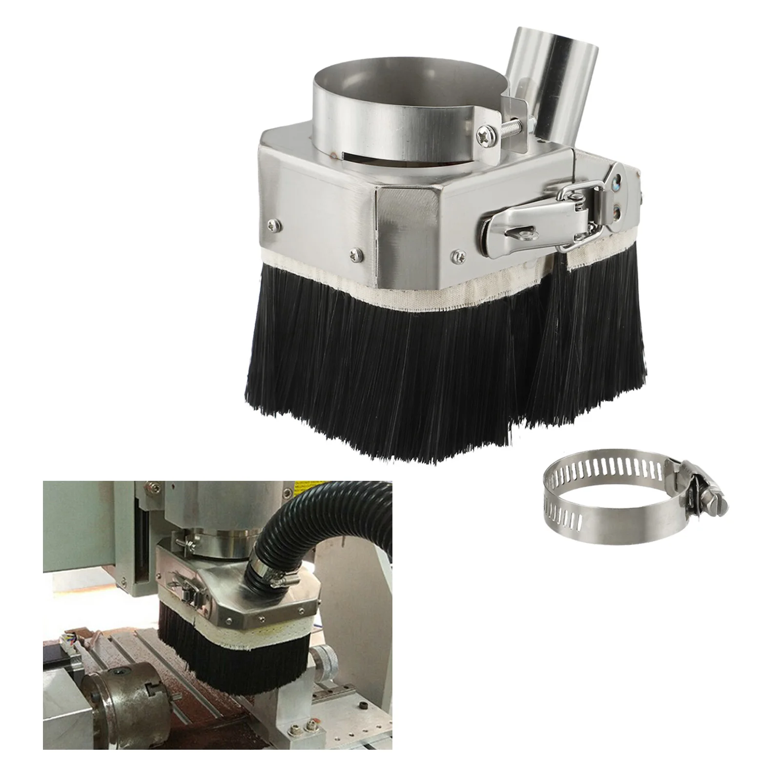 

Heavy Duty Spindle Dust Cover for Engraving Machines 80mm with Efficient Brush Design and Stainless Steel Material
