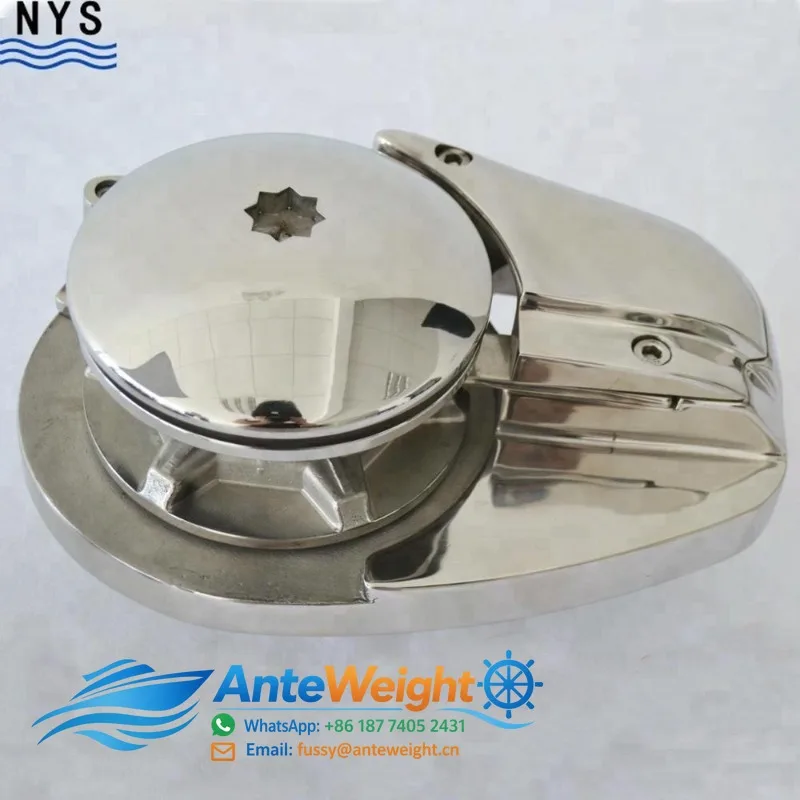 Electric AISI316 Stainless Steel Vertical Anchor Winch Windlass with DC12V/24V Motor and Mirror Polished Surface