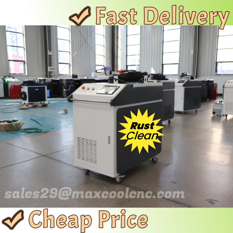 

Precise Laser Cleaner Fast removal rust paint on metal CNC Energy saving laser machines for Car ship railing cleaning