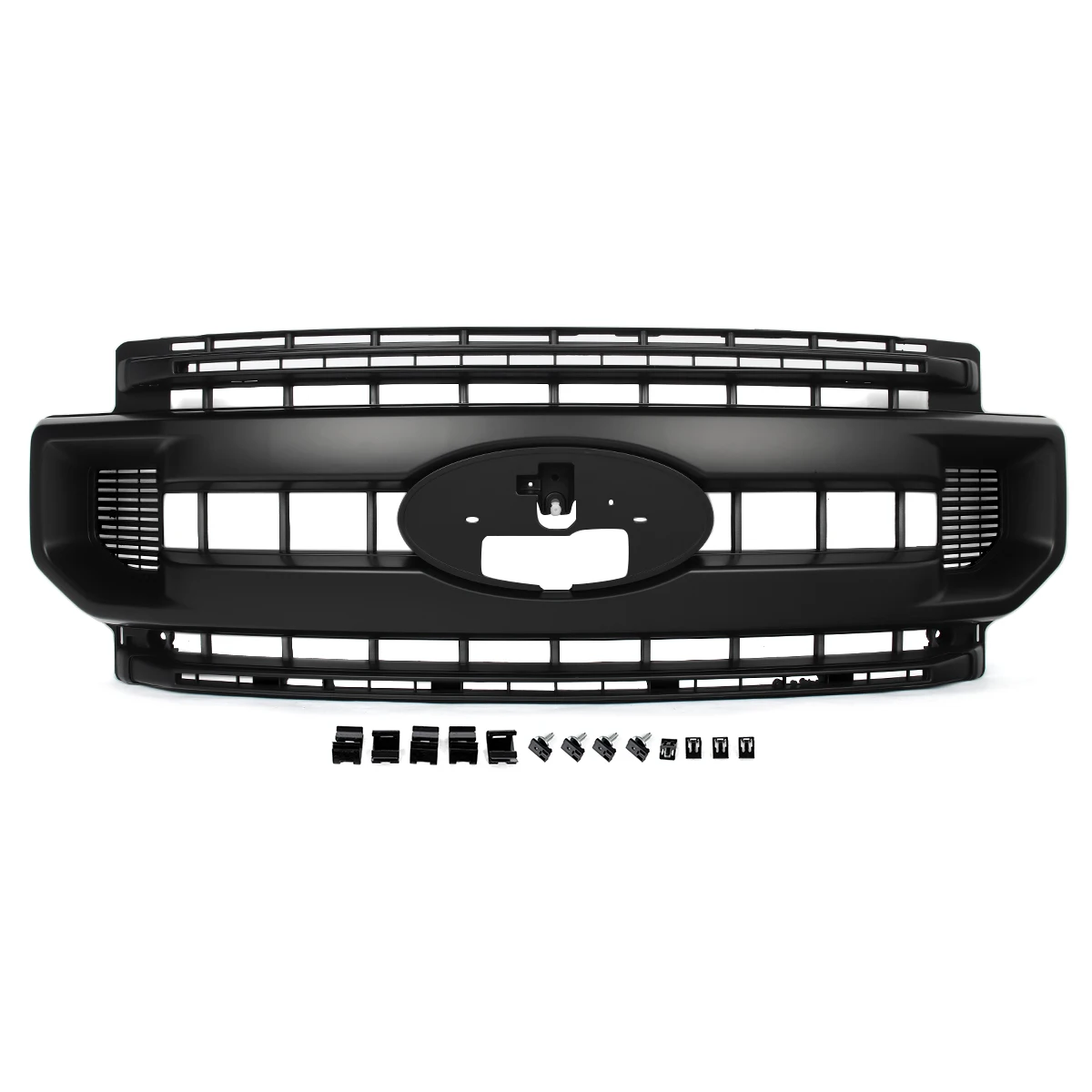 Magickit Matte Black Front Grille Assmbly Replace For Ford F250 F350 F450 F550 F600 Super Duty 2020 2021 2022 Front Bumper Grill