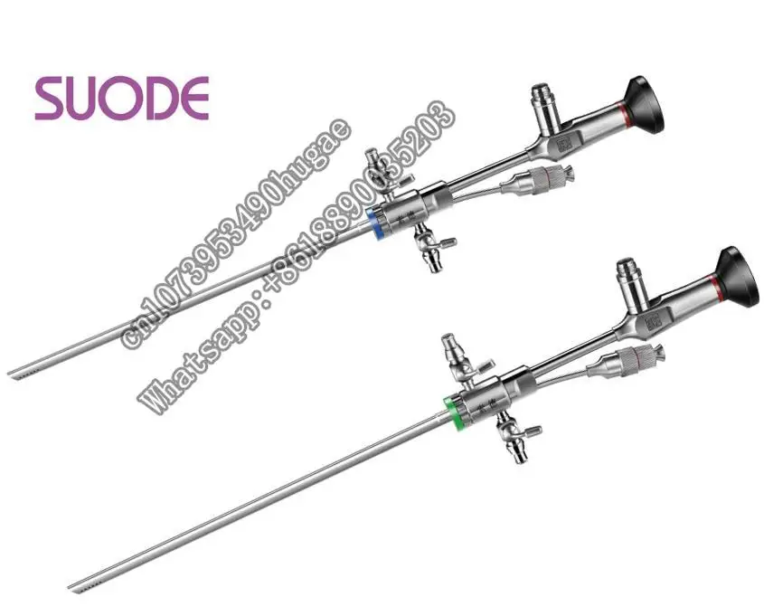 SUODDE wholesale integrated Gynecological Set Rigid Hysteroscope lens telescope with semi rigid instruments