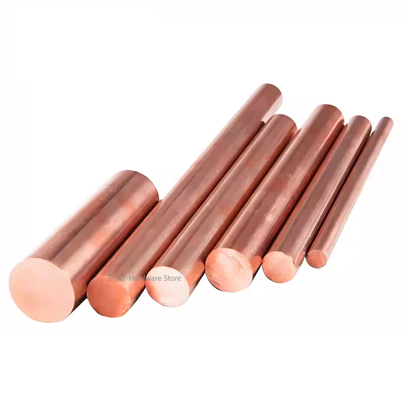 6~25mm Dia Purple Copper Rod Solid Pure Red Copper bar Mold Copper rod