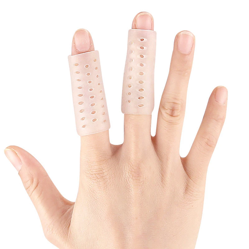 2 Stuks Siliconen Gel Kleine Teenbuis Beschermer Tenen Covers Voorkomt Blaren Anti-Wrijving Ademende Voetverzorging Pedicure Tools