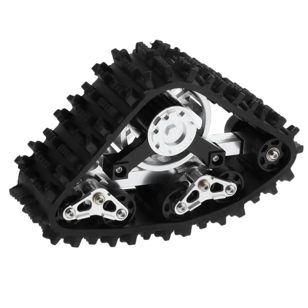 1/10 Scale RC Truck Upgrade Parts Metal Snow Track Tire Tyre for Axial SCX10