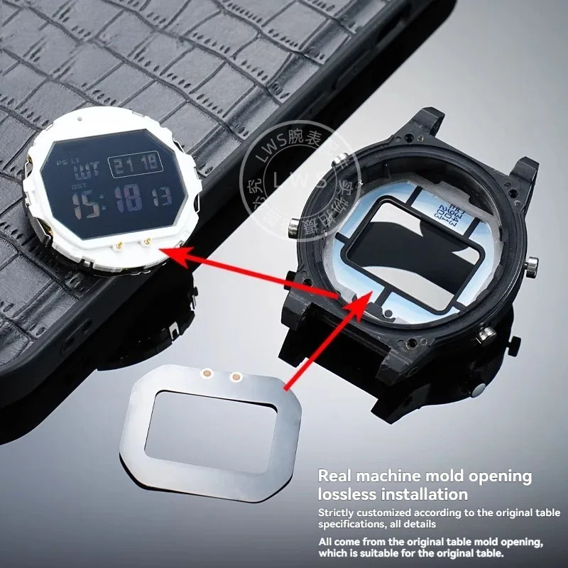 For Casio GW-B5600 DW5600 DW-5600 Watch Solar Panel Charging Board Adhesive Backing Watch Mirror Screen Protector Watch Film