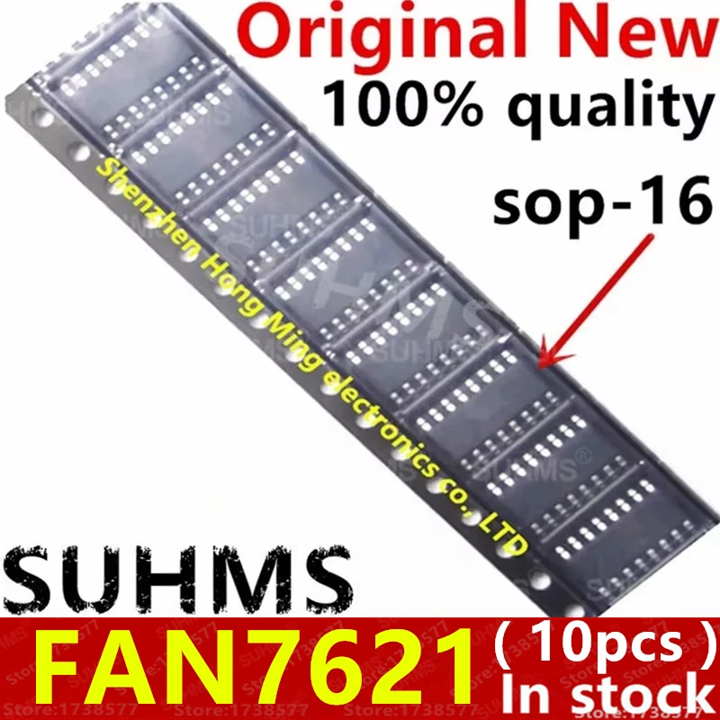 (10piece)100% New FAN7621 FAN7621S FAN7621SJ FAN7621SJX sop-16 Chipset