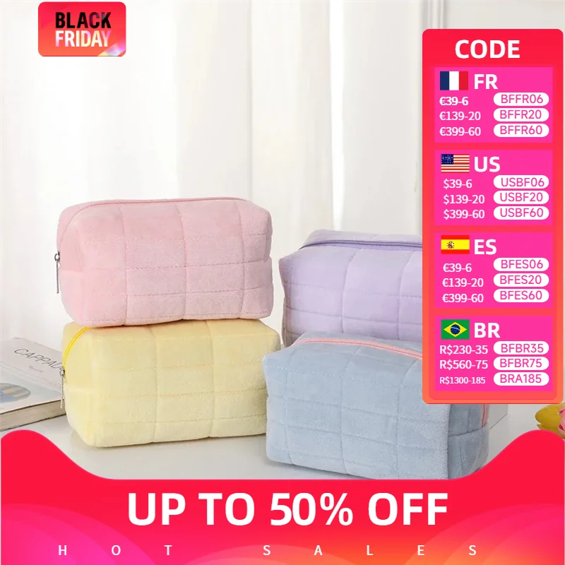 

Simple Makeup Bag Pillow Pen High Appearance Level WOMEN'S Large Capacity Pillow Bag Portable Storage Bag