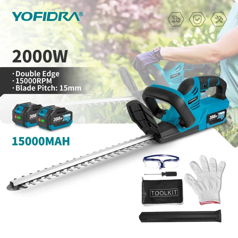 �y�Z�[�����zYOFIDRA 2000W�d���w�b�W�g���}�[ 15000 RPM�Ŋ���@ �K�[�f������ �w�b�W�v���[�i�[ �g���}�[�c�[�� 18V-21V�o�b�e���[�Ή�
