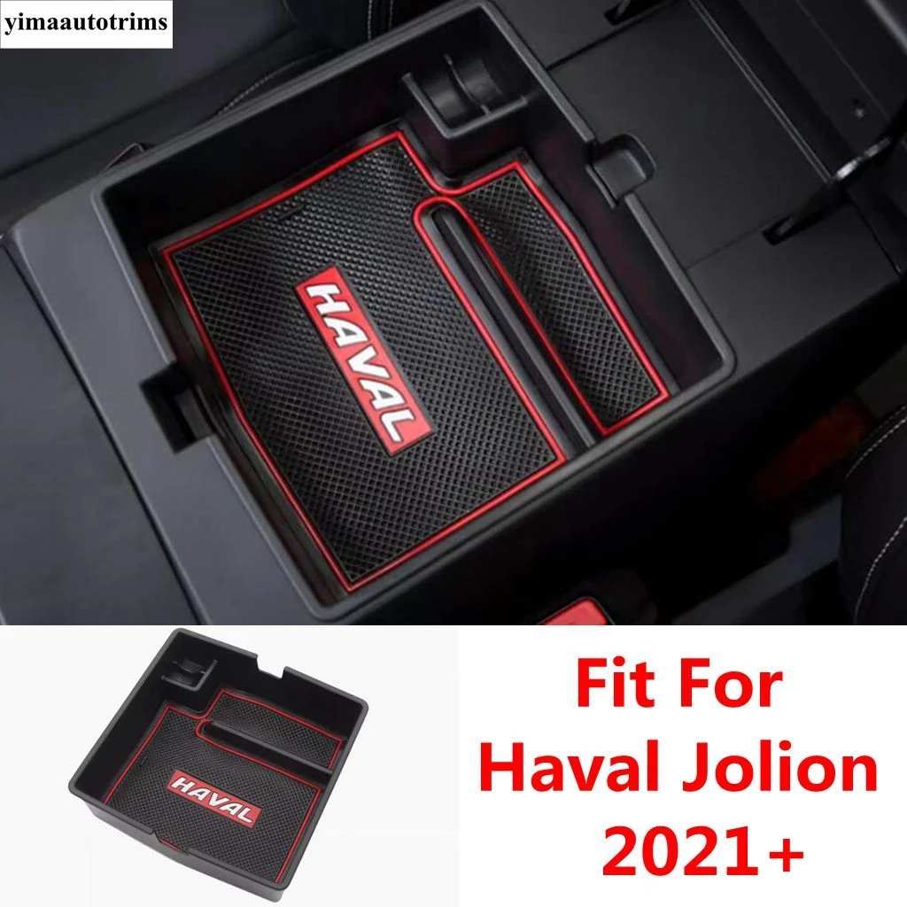 

Car Center Console Armrest Storage Box Organizer Holder Tray Multi-Function Container Accessories For Haval Jolion 2021 - 2024