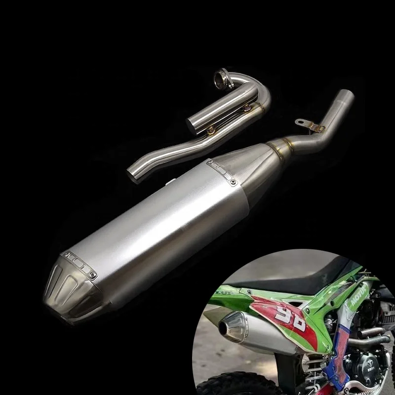 Off-Road Motorcycle Exhaust Silencer Aluminum Alloy Stainless Steel for BSE Z2 Z4 Z6 M2 M4 M6 Kayo T6 SHR-5-6-7