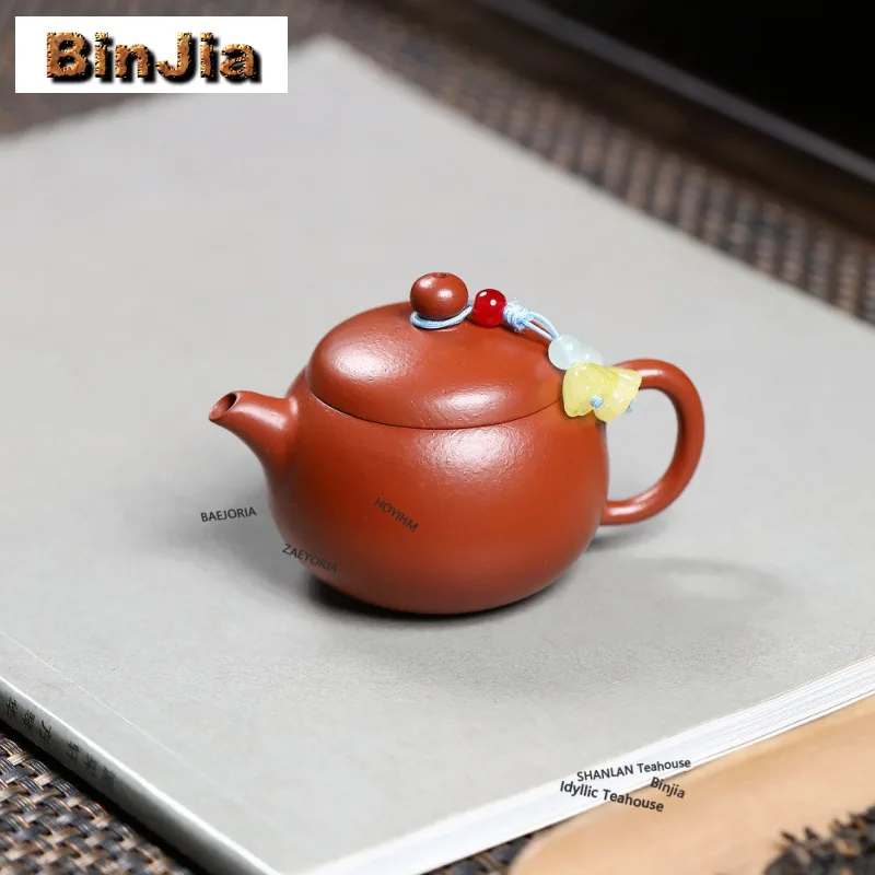 

75ml Antique Yixing Purple Clay Teapots Handmade Xishi Pot Raw Ore Zhu Mud Kettle Chinese Zisha Tea Set Teaware Decoration Gifts