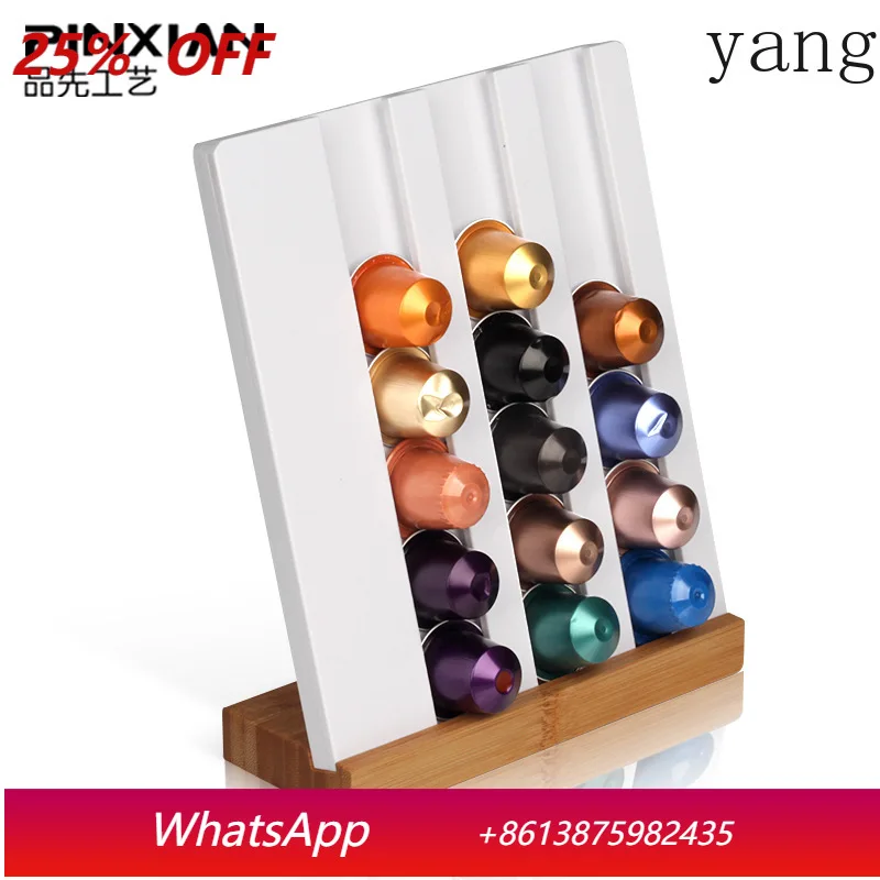 

LMM Coffee Capsule Rack Creative Acrylic Coffee Rack Cafe Storage