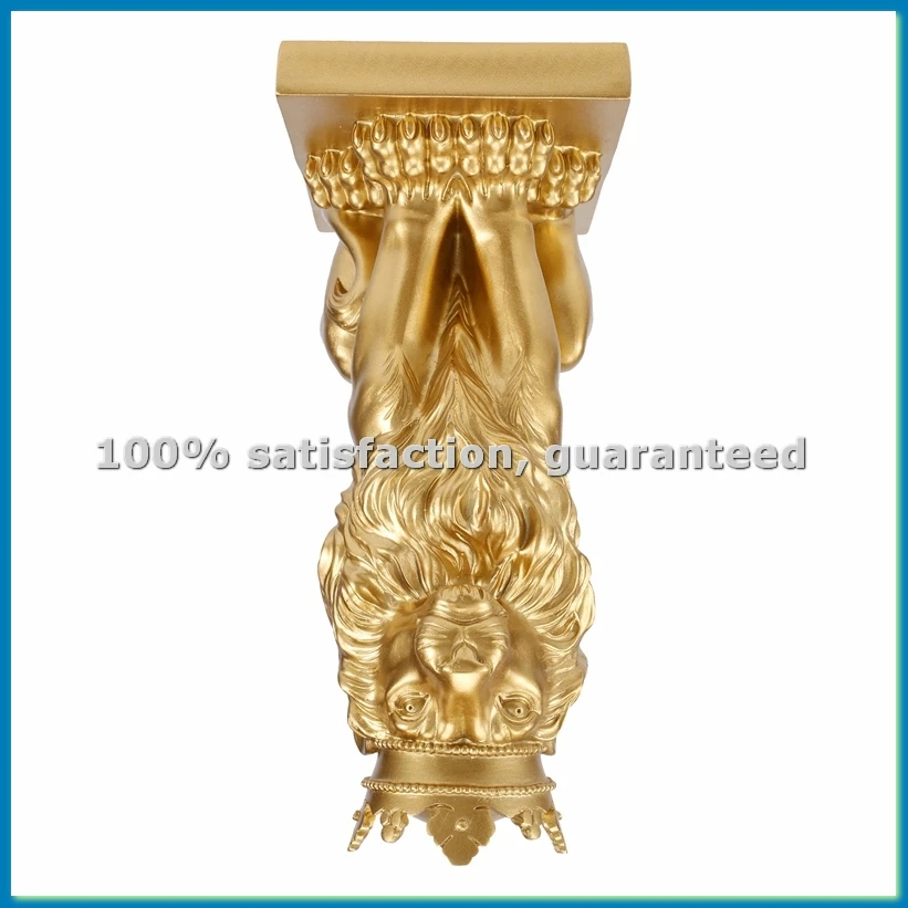 

Абстрактная Корона Статуя Льва Домашний Офис Бар Мужской Лев Вера Смола Скульптура Ремесла Животное Художественный Декор Украшения - Gold-AT48