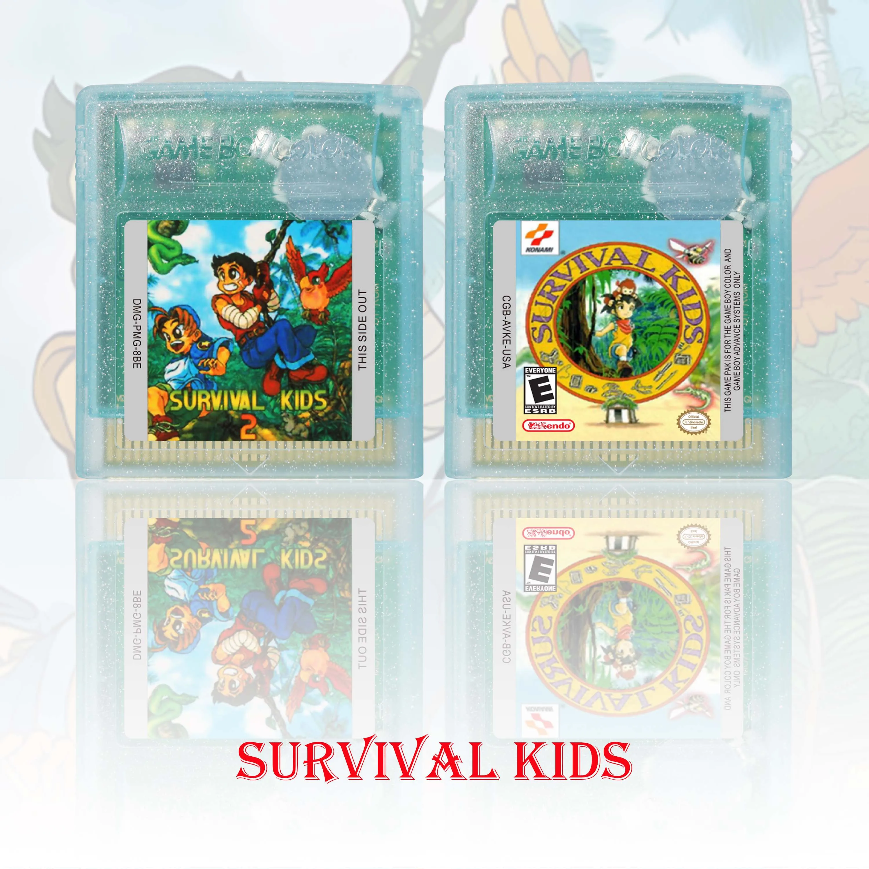 Survival Kids Series GBC Game Cartridge 16 Bit Video Game Console Card High Quality With Battery GBC Video Game