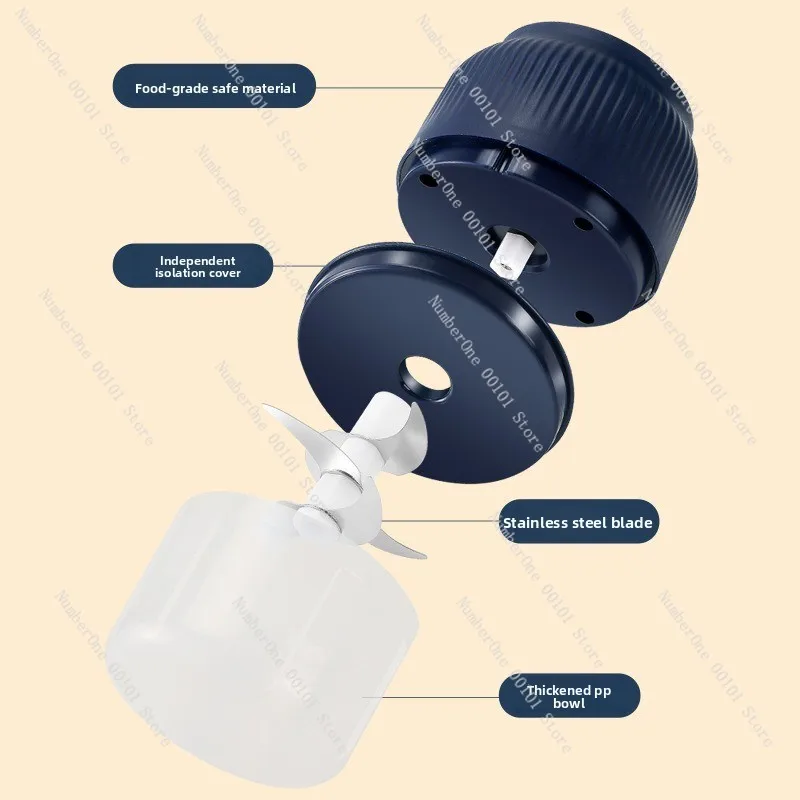 هريسة الثوم الكهربائية، مضرب الثوم الغذائي التكميلي للأطفال #2