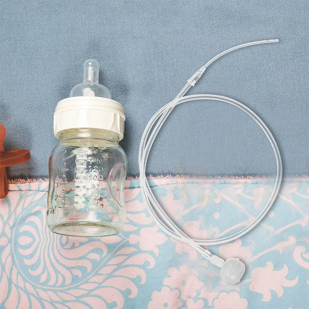 2pcs Reusable Feeding Tubes With Weighted Gravity Straw For Breastfeeding Aid Replacement Tubing Set Baby Bottle Accessories