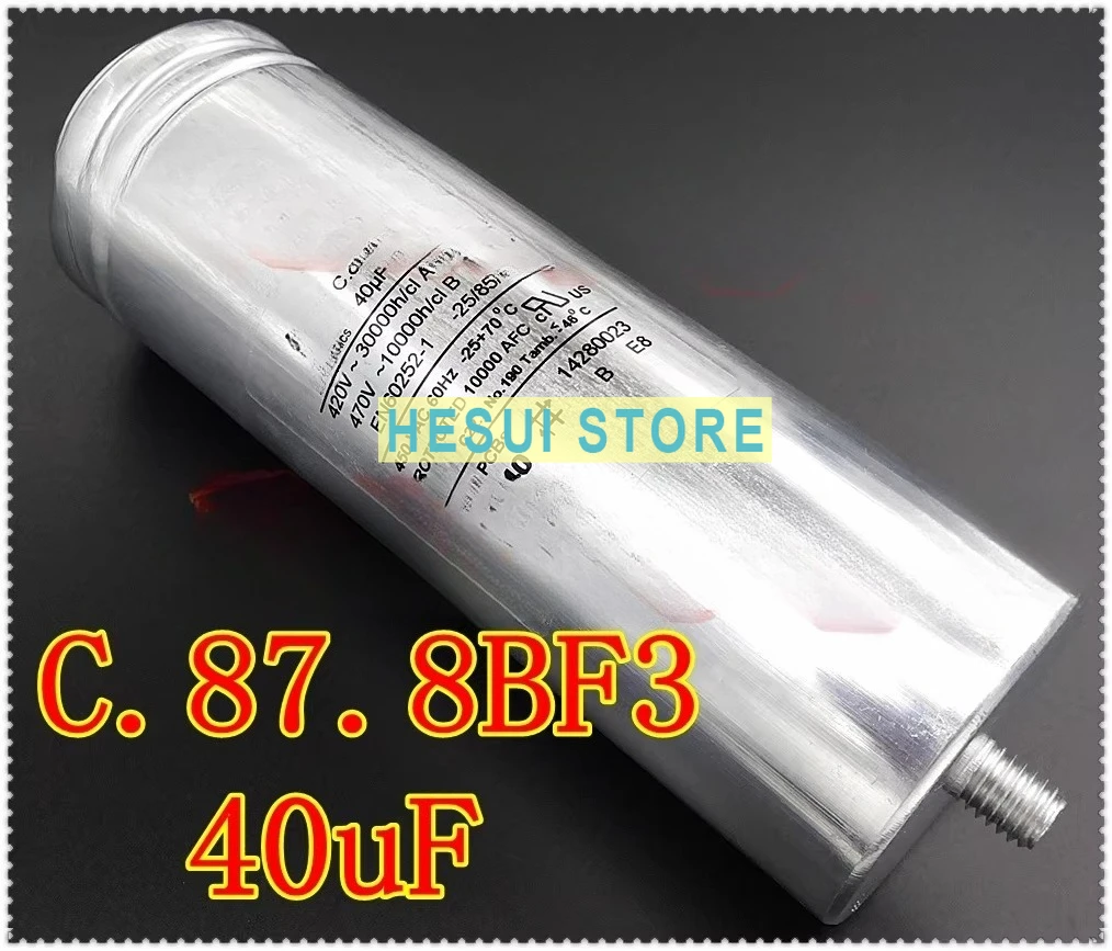 AV C.87.8BF3 MKP 40uF 420-470VAC start-up capacitor