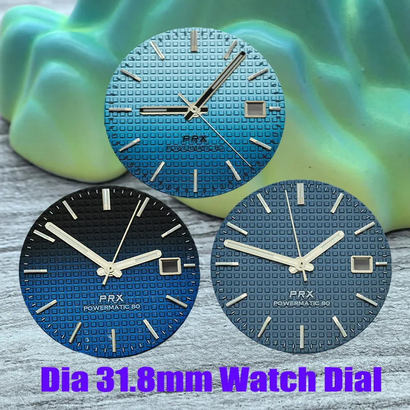

Dia 31.8mm NH35 PRX Super Player Watch Dial Luminous Dial Fits NH35 NH36 4R35 4R36 7S26 Movement Watch Faces Dial and Hands Part