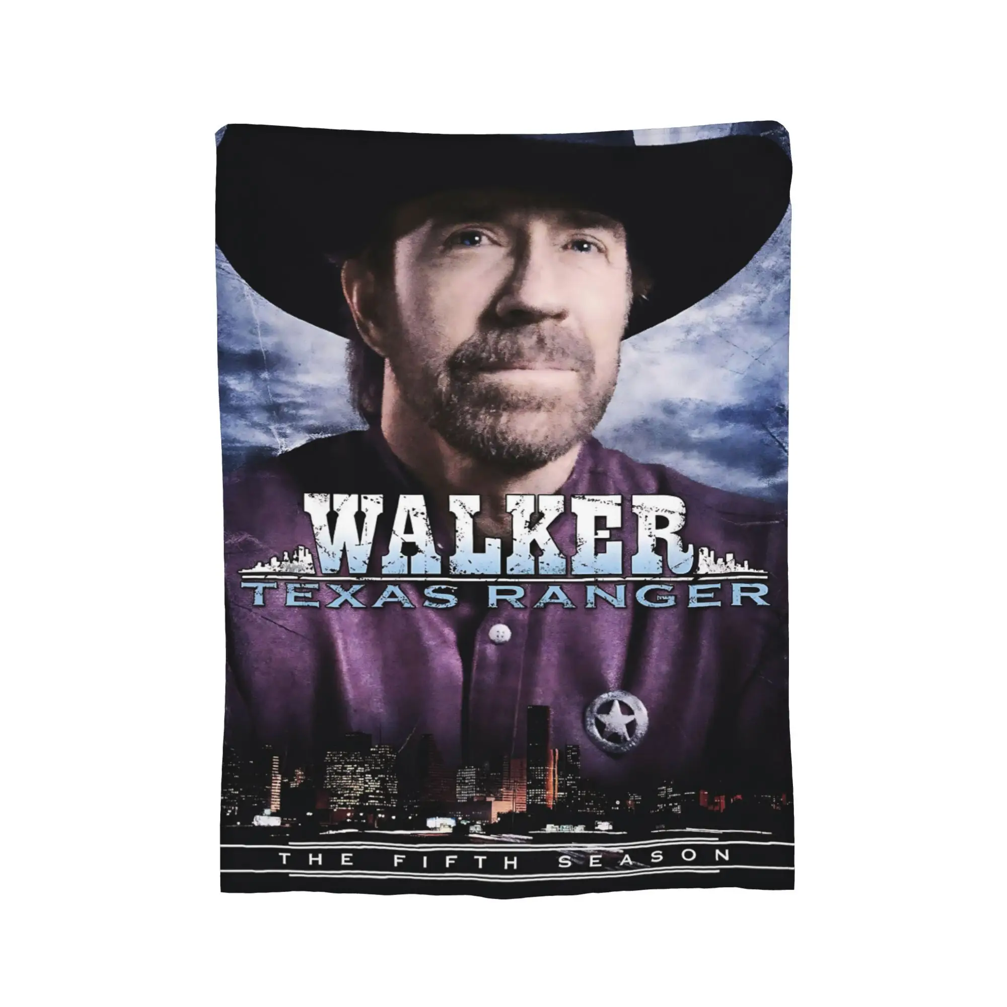 Customize High-Quality Walker Texas Ranger Season 5 Blanket, HD Nap Blanket, Multi-Purpose Printed Design for Outdoor Beach, Cam