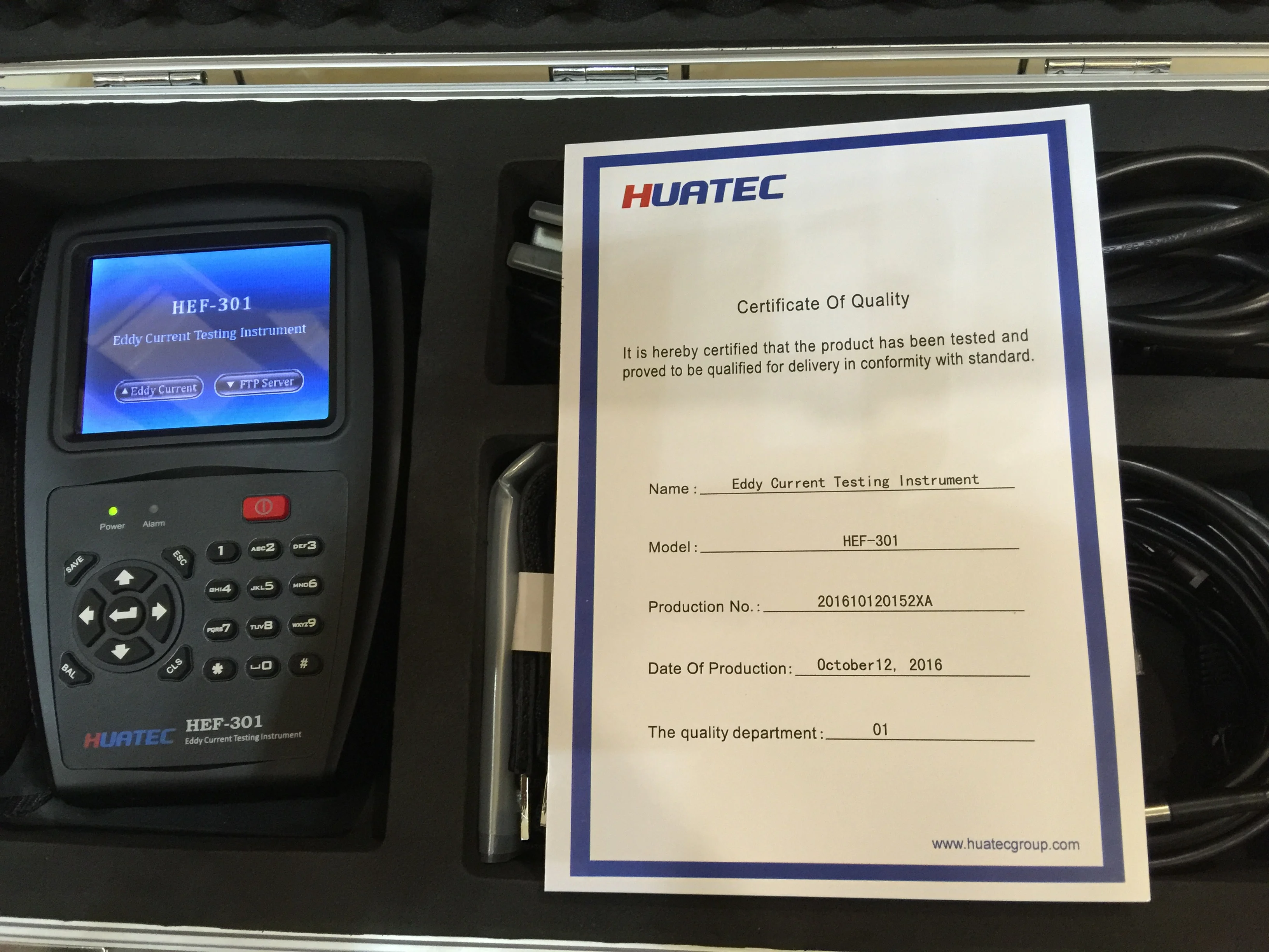 Industry Eddy Current Flaw Detector HEF-301 Digital Portable Metal Flaw Testing Equipment