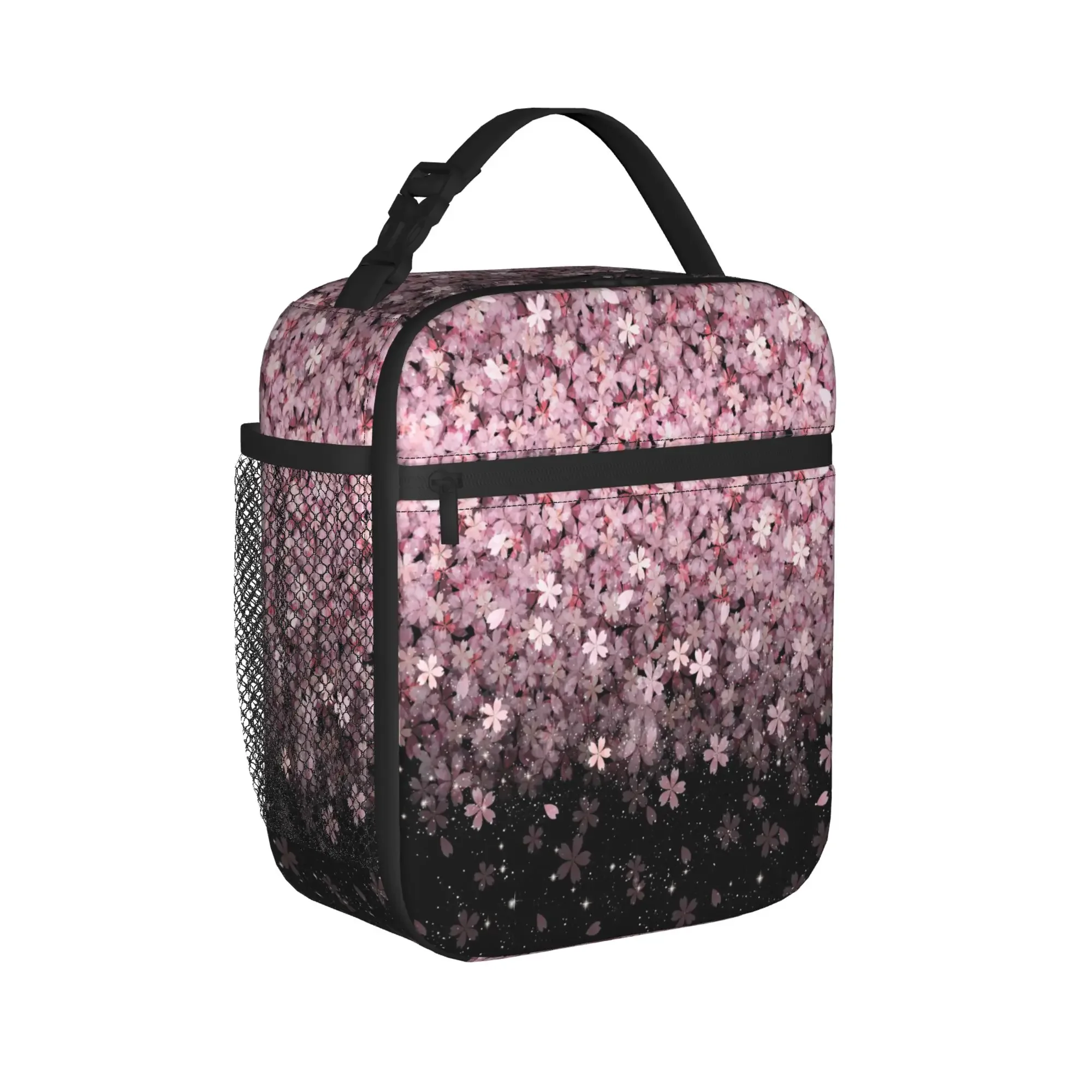 Japanese Sakura Cherry Blossom Thermal Insulated Lunch Bags for Work  Portable Food Container Bags Thermal Cooler Lunch Boxes