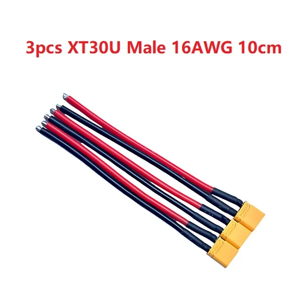 XT30U XT30 Stecker und Buchse mit 100 mm 16 AWG Drahtkabel für QuadcopterRC Starrflügel-Lipo-Akku FPV-Drohnenladegerät