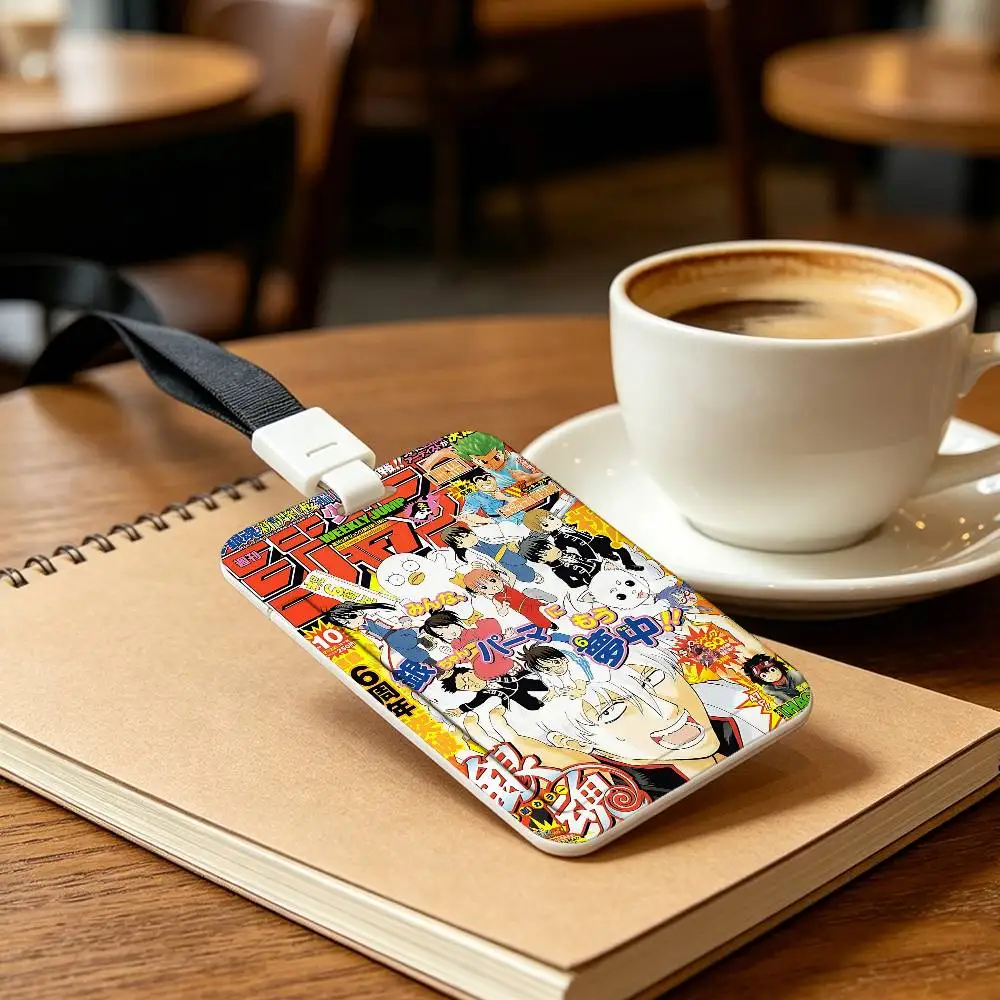 GINTAMA Anime NFC Contactless Sliding Card Sleeve For Student Cards, Bus Cards, ID Cards, And Work Permits
