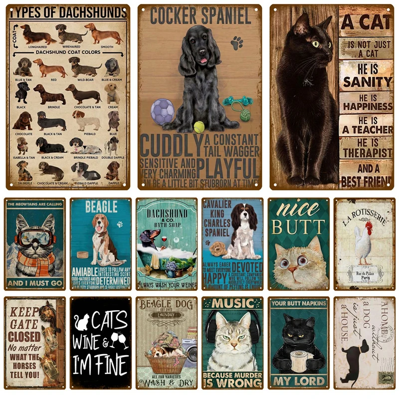 Letrero de Metal para decoración del hogar, de estilo Vintage pegatinas de pared, cartel de Metal Retro Para Cueva de hombre