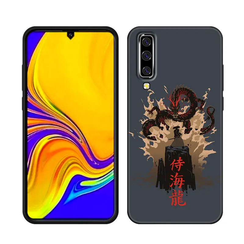 Japanese Samurai Art Phone Case For Samsung Galaxy A13 A22 A32 4G A53 A73 5G A21 A30 A50 A52 S A12 A23 A31 A33 A51 A70 A71 A72