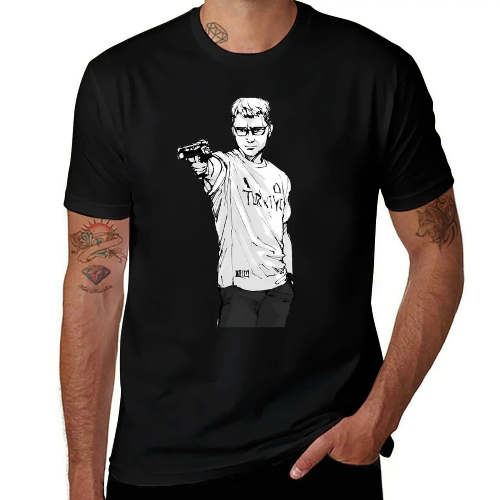 Turkish Shooter T-Shirt Casual Graphic Print Tee T-Shirt