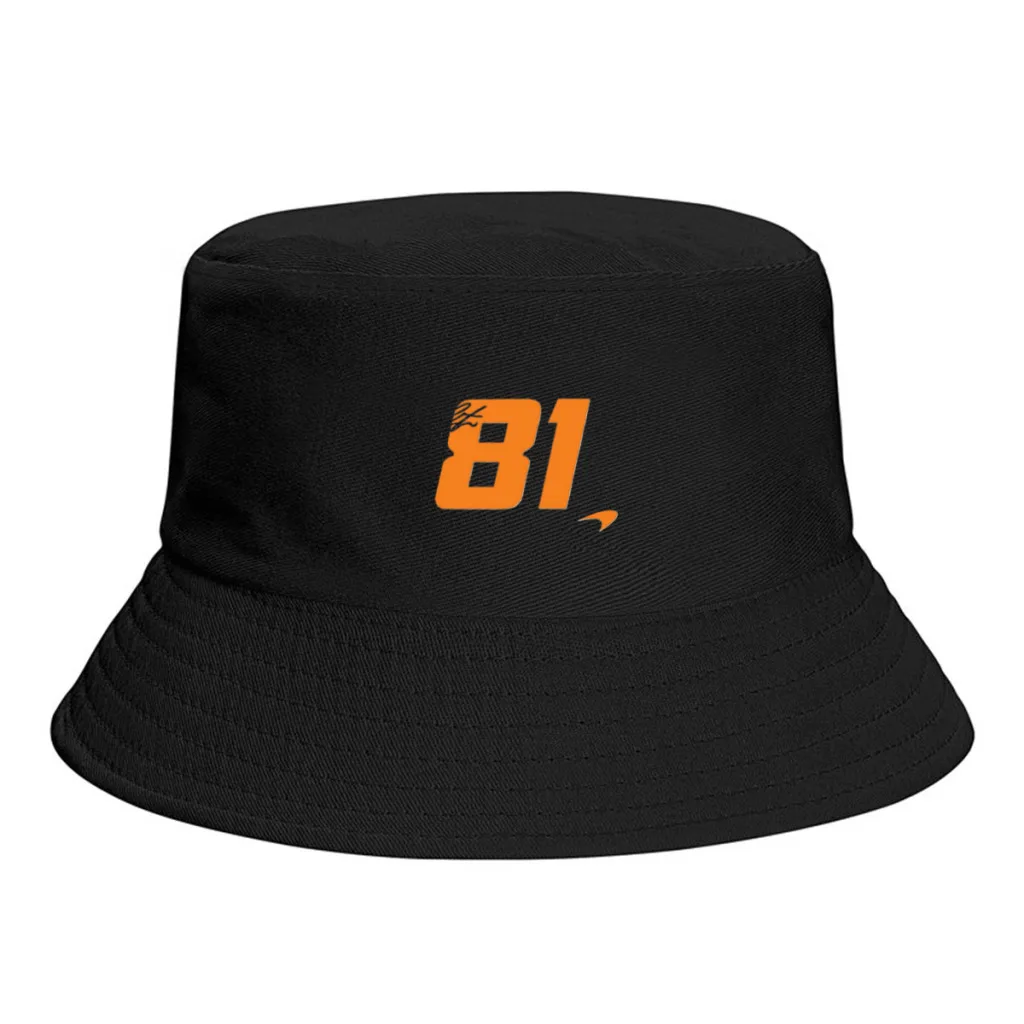 Oscar Piastri_McLaren Spring Summer Bucket Hat Fisherman Hat Outdoor Travel Hat Fashion Sun Hats for Men Women Bob Panama