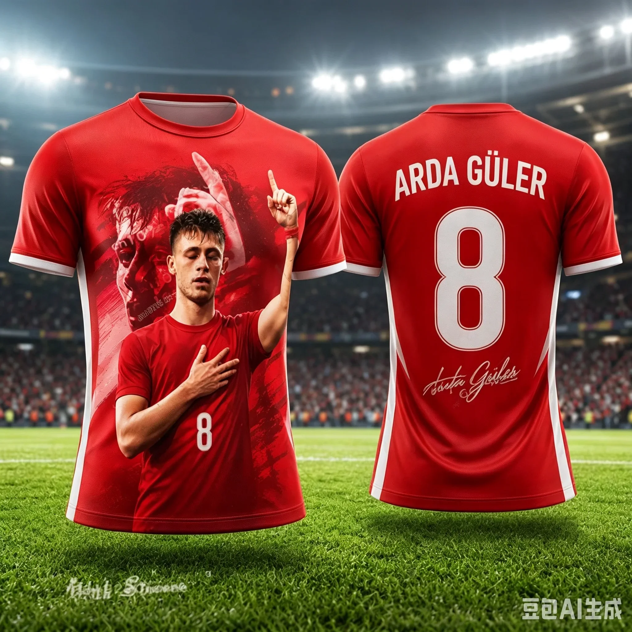 2026 Sommer-Sonderangebot Arda Güler Fußballtrikot Premium 3D-Druck Fußball-Fan-Shirt Atmungsaktiv Schnelltrocknend Sport Y2k – Detail 7