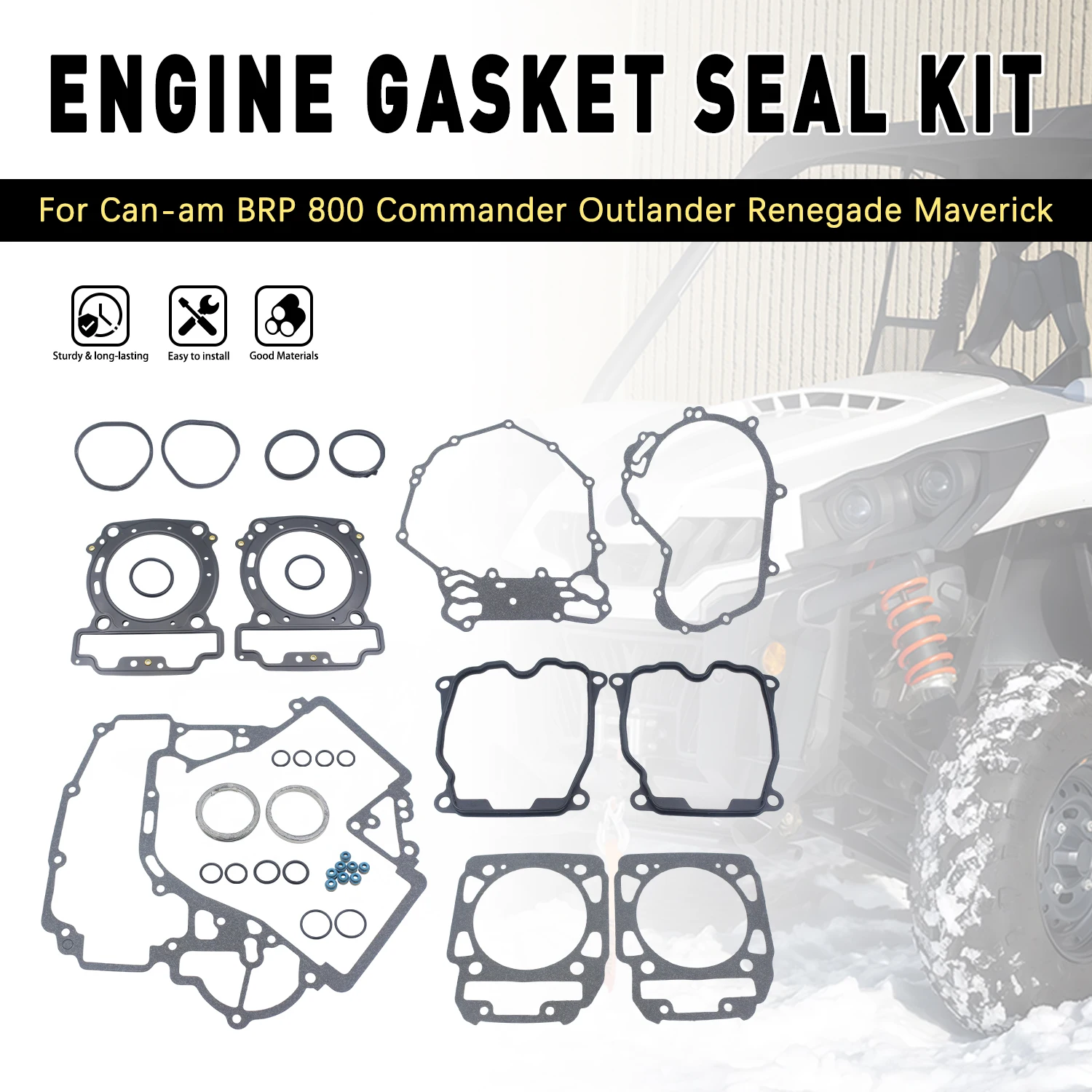 Engine Gasket Seal Kit Part For Can-am BRP 800 Defender HD8 2016-2019 Commander 800 2011 2012 2013 2014-2019 Accessories Moto
