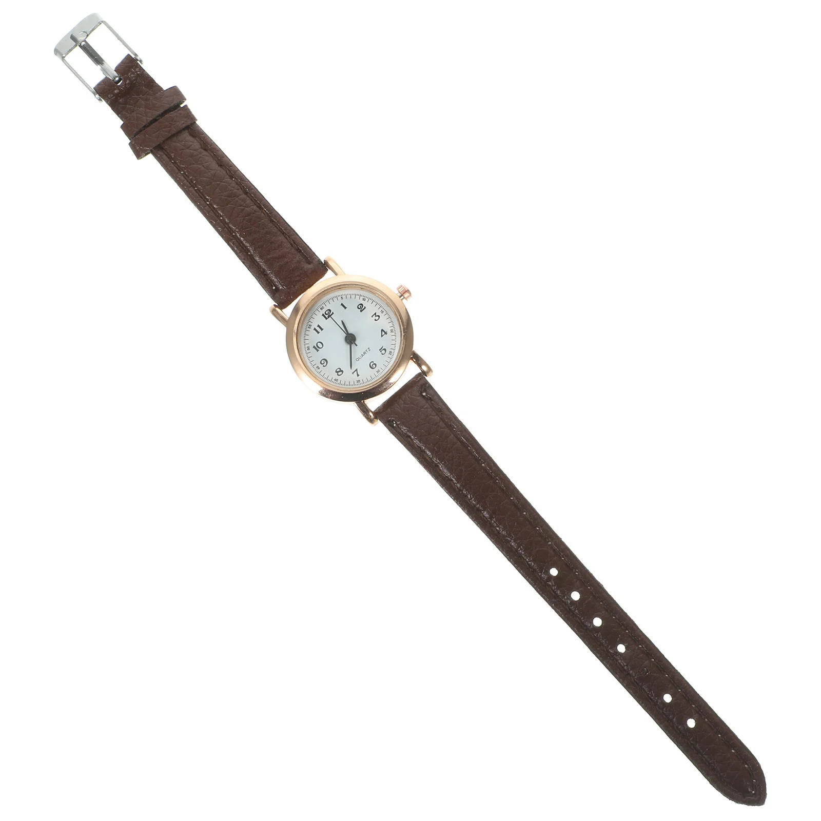 Women Quartz Wristwatch Watches Face Sports Simple Brown Digital Ladies