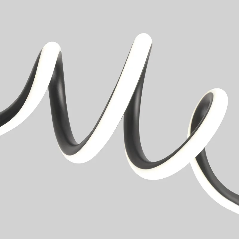 Pendant Light Black LED Chandelier Modern Minimalist Dining Room Lighting Fixture Hanging Lamp Kitchen Living Room Home Decor