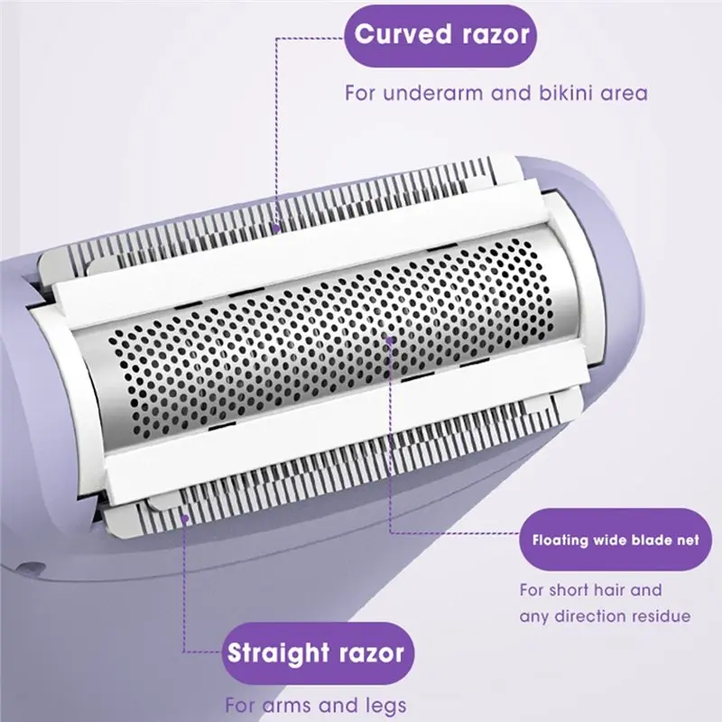 B01C-Women' S Hair Clipper Electric Epilator Bikini Trimmer Sideburns Lip Hair Removal Private Hair Trimmer Waterproof Shaver
