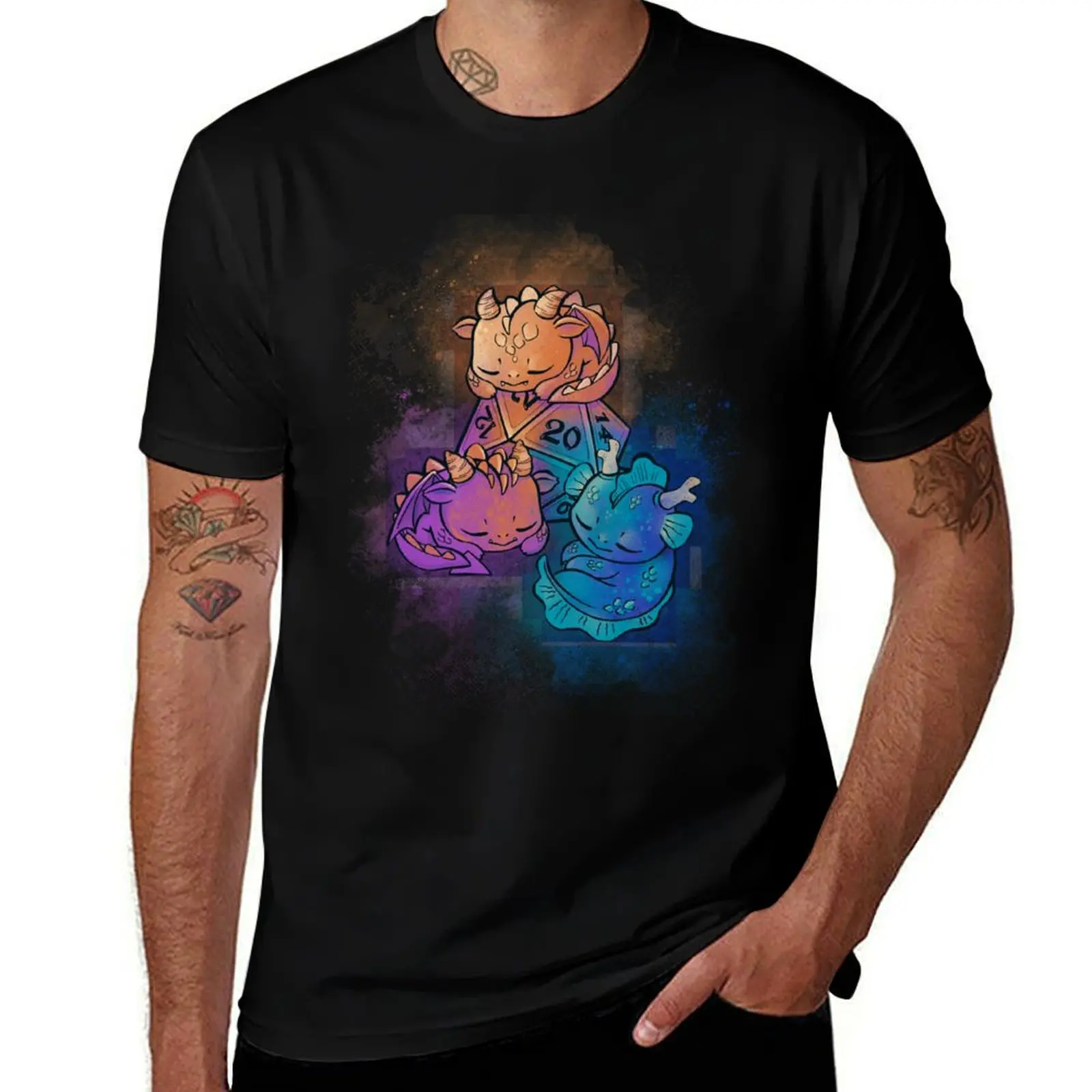 Little Sleeping Dragons! T-Shirt Casual Daily Outfit T-Shirt