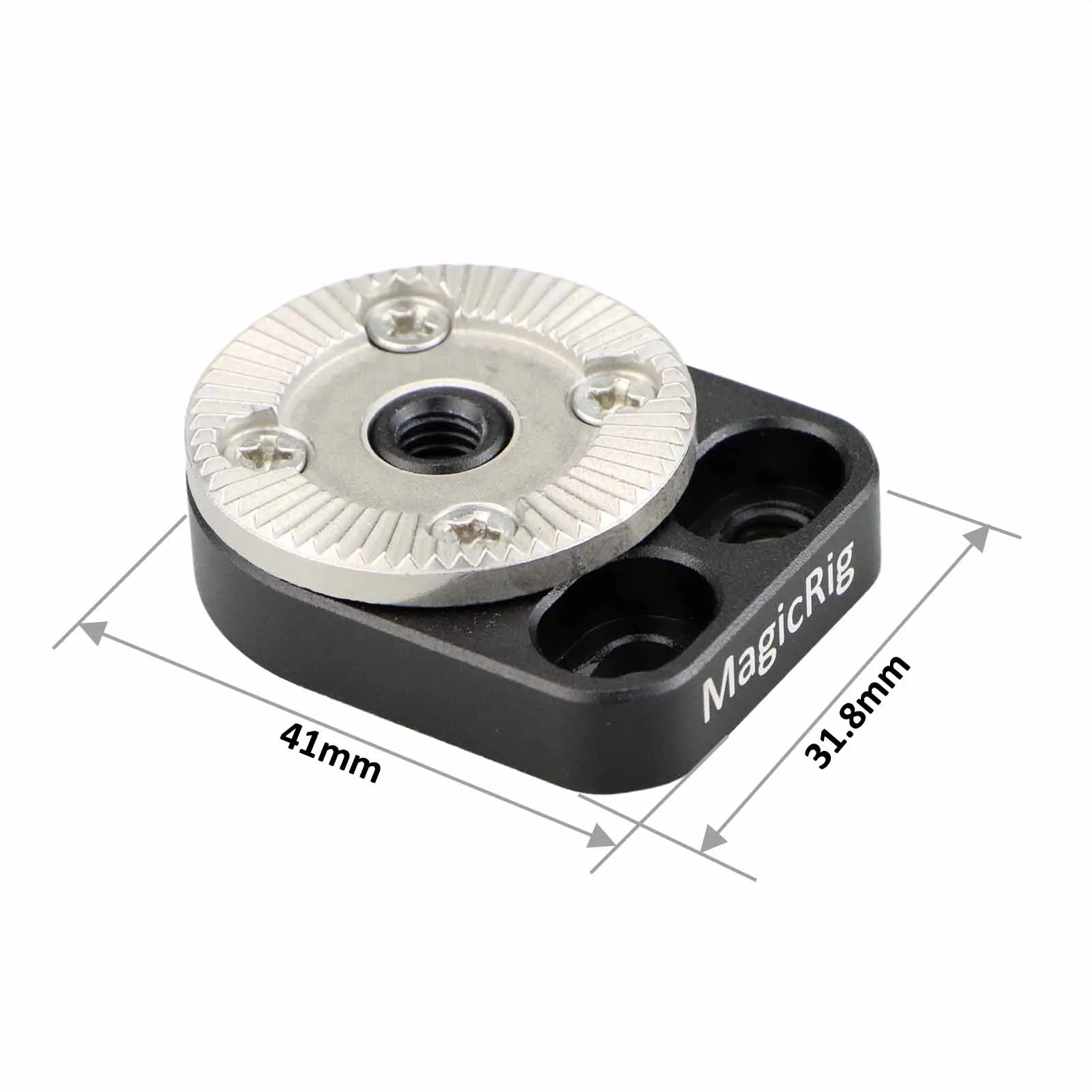 MAGICRIG Standard ARRI Rosette Extension Mount M6 Thread Hole Connector with 1/4\