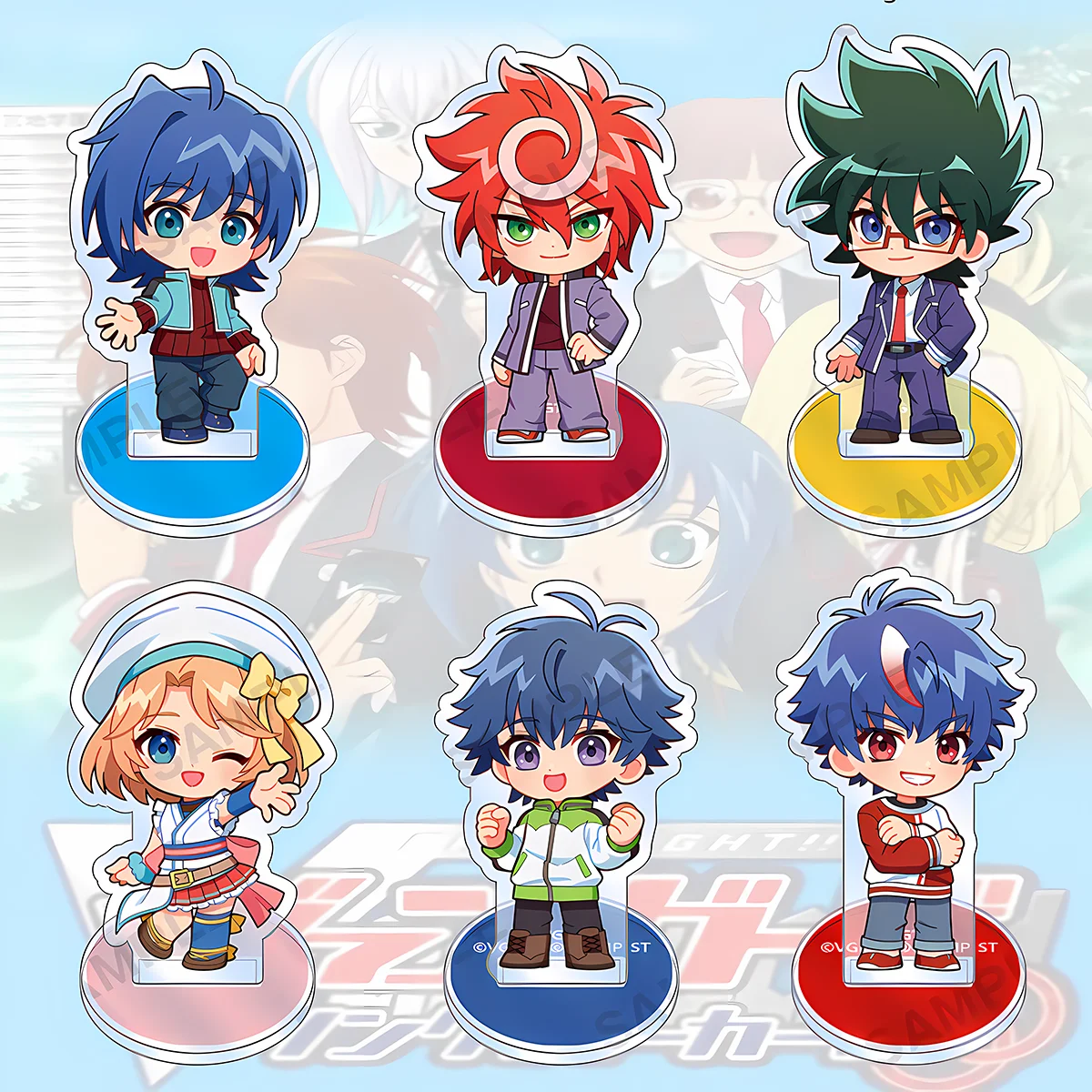 Anime Cardfight!! Vanguard 10cm HD Acrylic Stand Aichi Kai Unique Gift 4th of July Present Desk Bedroom Shelf keychain