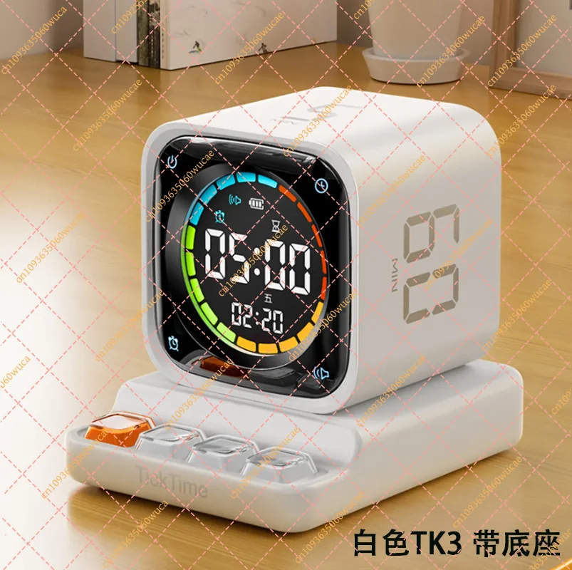 4-in-1 Visual Countdown Timer TK3 Rotating Design for Kids Classroom Learning Aid
