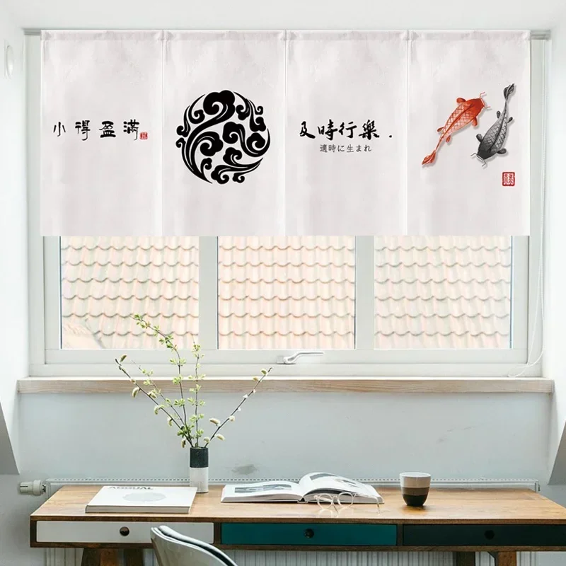 Decoration Traditional Japan Curtain Door Short Curtain Noren Shop Japanese Style Curtain for Small Window Sushi Door