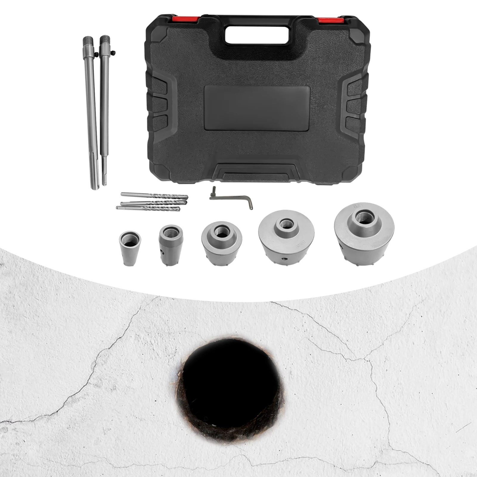 

Набор коронок для сверления отверстий в бетоне, цементе, кирпичной кладке