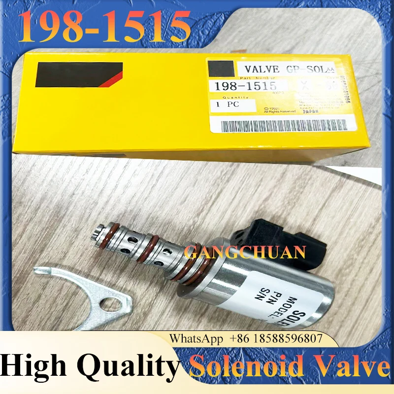 

198-1515 1981515 Solenoid Valve 12V/24V for Wheel Loader 902 908 906 Backhoe Loader 446D 420D 442D 430D 432D