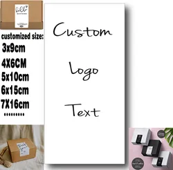 50-100PCS personalized for thank-you gifts, wedding decorations, birthdays, baptism, company logo stickers, editable packaging,