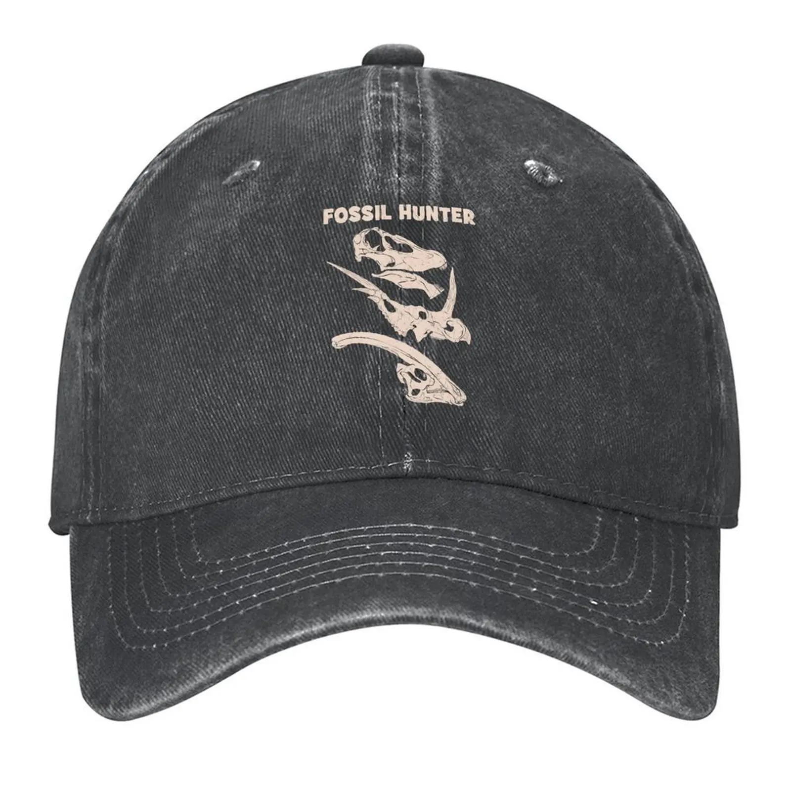 

Fossil Hunter Vegan Dinosaurs Baseball Cap Bobble Hat winter hats for men Snapback Cap Vintage Men Golf Wear Women's