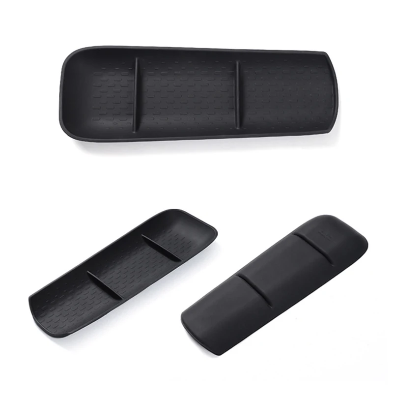 Car Console Armrest Lower Container Storage Box for Benz Smart Elf #1 2022 Silica Gel Central Storage Organizer Tray Accessories