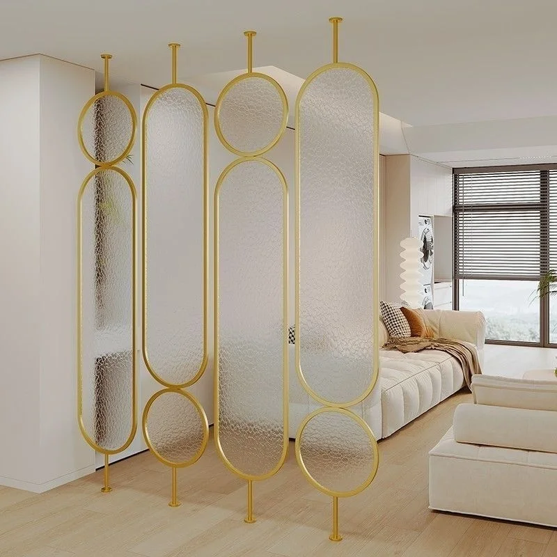 

custom. [1291 People Collected] Light Luxury Changhong Modern Glass Screen Internet Celebrity Partition Living Room Entrance Rot