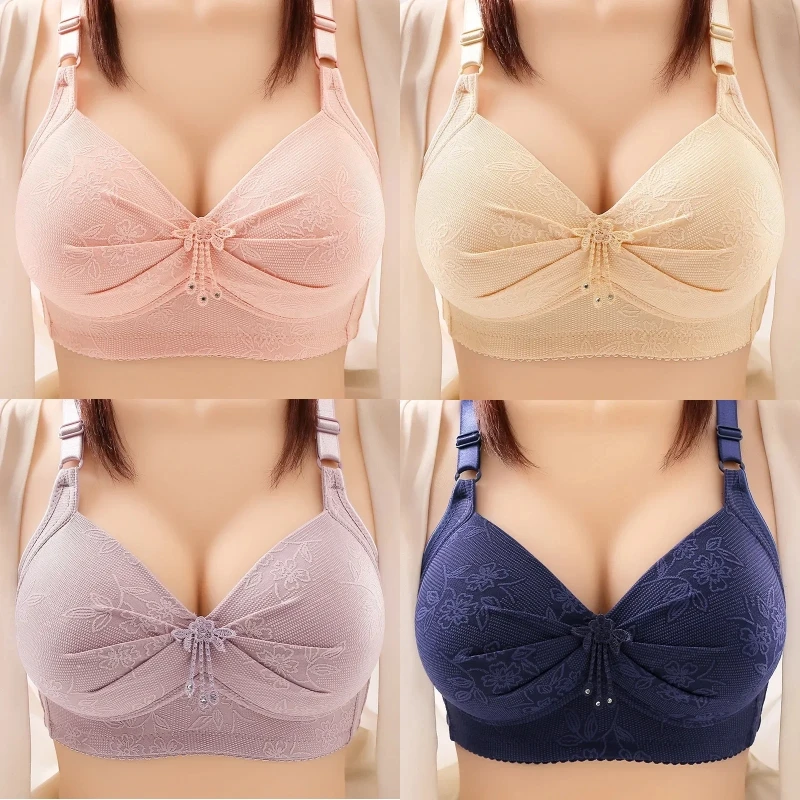 Large push-up bra Large thin bra for women without underwire modesty bra