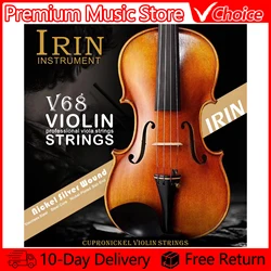IRIN V68 Professional Multiple Colors Violin Strings (E-A-D-G) Nickel Silver Wound for 4/4 3/4 1/2 1/4 Music Accessories