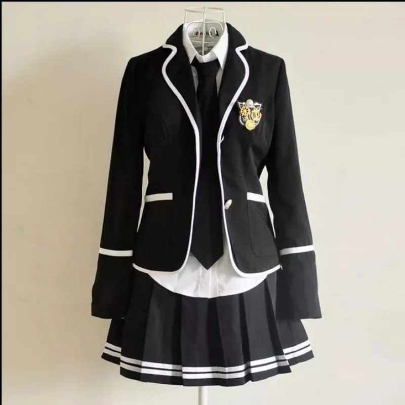 British spring and autumn student uniform suit Japanese sailor JK uniform Skin-tight garment Korean high school boys and girls